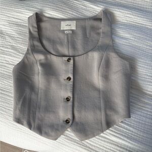 Wilfred Taupe Button-Up Tank Top